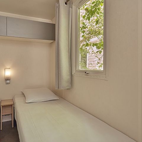 Stacaravan 6 personen - Comfort | 3 Slaapkamers | 6 Pers | Verhoogd terras | Airconditioning | TV