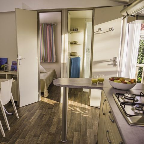 Stacaravan 4 personen - Cottage Esterel 3 Kamers 4 Personen Airconditioning + TV