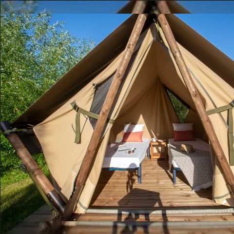Tent 2 personen - Insolite Confort 1 slaapkamer (geen keuken - geen badkamer)