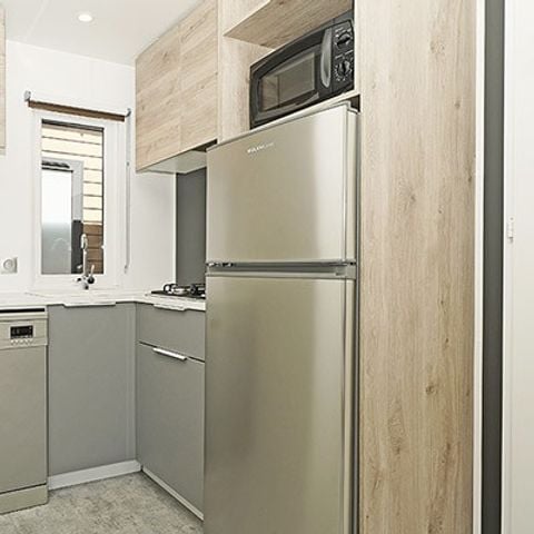 Stacaravan 8 personen - Mobile-home | Premium | 3 slaapkamers | 6/8 pers. | Verhoogd terras | 2 badkamers | Airconditioning.