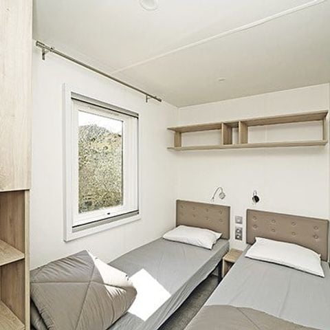 Stacaravan 8 personen - Mobile-home | Premium | 3 slaapkamers | 6/8 pers. | Verhoogd terras | 2 badkamers | Airconditioning.