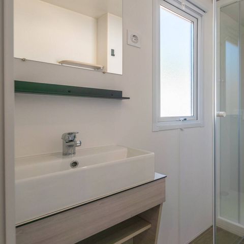 Stacaravan 8 personen - Stacaravan | Klassiek | 3 slaapkamers | 6/8 pers. | Niet overdekt verhoogd terras | 2 badkamers | Airconditioning
