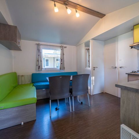 Bungalow 6 personen - Mobile-home | Comfort | 3 Slaapkamers | 6 Pers. | Verhoogd terras | Airconditioning