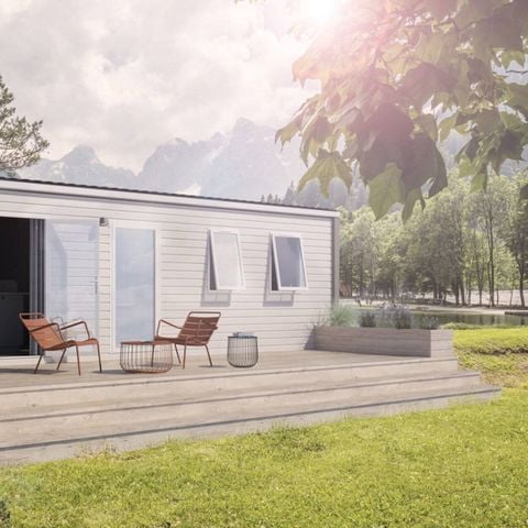 Bungalow 6 personen - Mobile-home | Comfort | 3 Slaapkamers | 6 Pers. | Verhoogd terras | Airconditioning