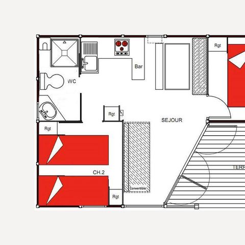 Chalet 5 personen - Houten