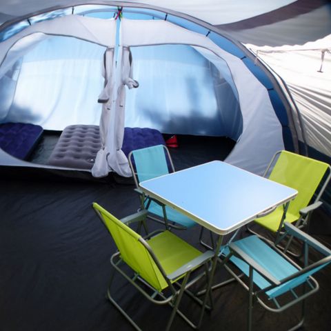 Tent 4 personen - Klaar om te kamperen" 2 slaapkamer tent