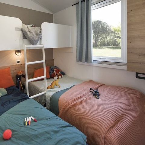Stacaravan 5 personen - Stacaravan | Comfort | 2 Slaapkamers | 5 Pers. | Verhoogd terras