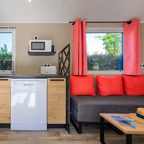 Stacaravan 4 personen - SIGNATURE PRESTIGE 2 sl.k. 4 pers. - 34m2 - overdekt terras