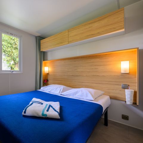 Stacaravan 5 personen - D/COTTAGE CONFORT 2 slaapkamers 4/5 pers. - 30m2 - terras met parasol