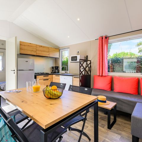 Stacaravan 4 personen - D/ SIGNATURE PRESTIGE 2 slaapkamers 4 pers. - 34m2 - overdekt terras
