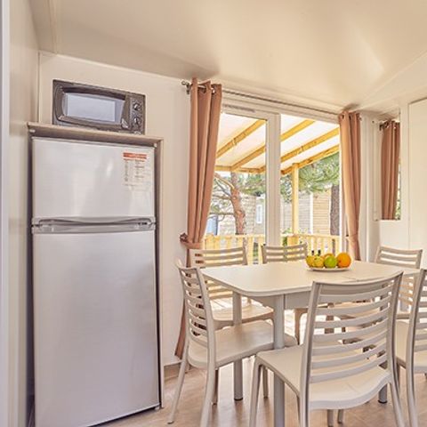 Stacaravan 6 personen - Premium | 3 slaapkamers | 6 pers. | Verhoogd terras