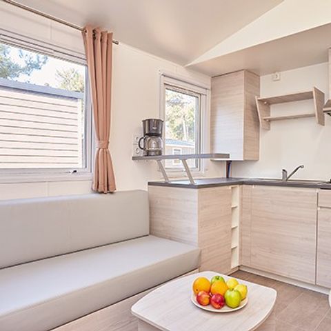Stacaravan 6 personen - Premium | 3 slaapkamers | 6 pers. | Verhoogd terras