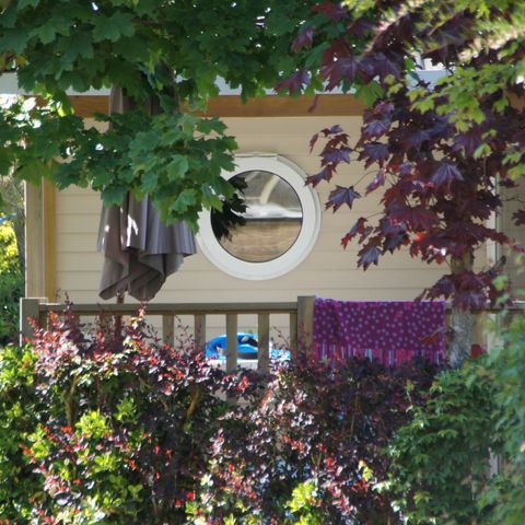 Stacaravan 5 personen - Résidence O'HARA PANORAMIQUE MODERN ECO-CONCU / 28m2 - 2 slaapkamers - Halfoverdekt terras 5/6 pers