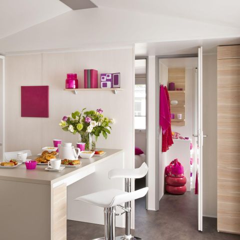 Stacaravan 4 personen - Résidence O'HARA PASSION ECO-Conçu 29m2 / 2 slaapkamers - Terras 4 pers