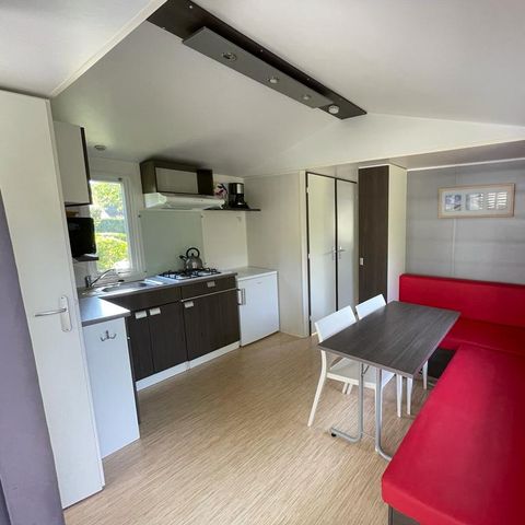 Stacaravan 6 personen - Résidence O'HARA PANORAMIQUE CLASSIQUE ECO-CONCU / 28m2 - 2 slaapkamers - Half overdekt terras 5/6 pers