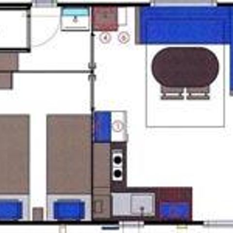 Stacaravan 4 personen - CALIFORNIA DUO