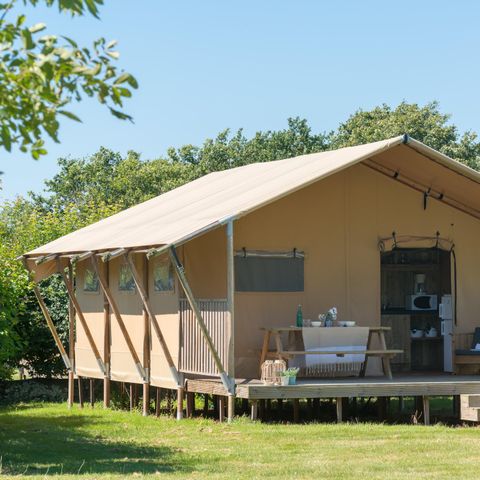 Safaritent 6 personen - Woody Lodge 3Kamers zonder sanitair