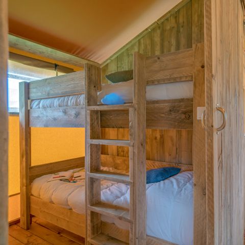 Safaritent 6 personen - Woody Lodge 3Kamers zonder sanitair