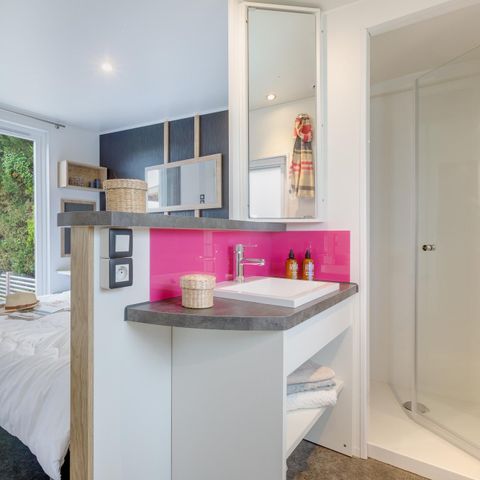 Stacaravan 4 personen - PREMIUM cottage met airconditioning 4 pers