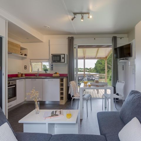 Stacaravan 4 personen - PREMIUM cottage met airconditioning 4 pers