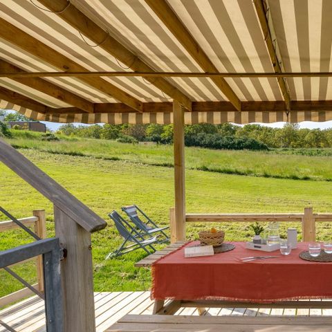 Stacaravan 4 personen - COTTAGE PANORAMIQUE 4p 2ch ***