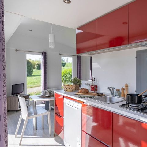 Stacaravan 4 personen - COTTAGE PANORAMIQUE 4p 2ch ***