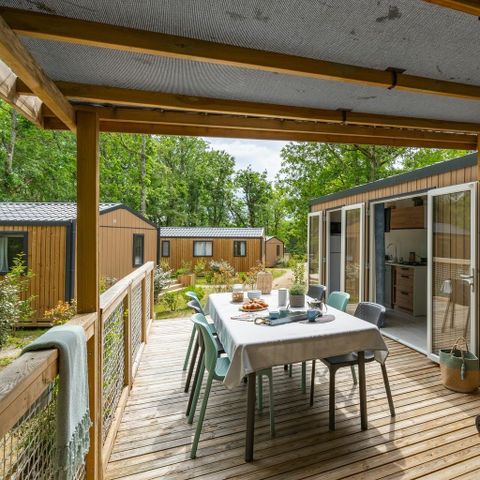 Stacaravan 6 personen - COTTAGE 6p 3ch PREMIUM