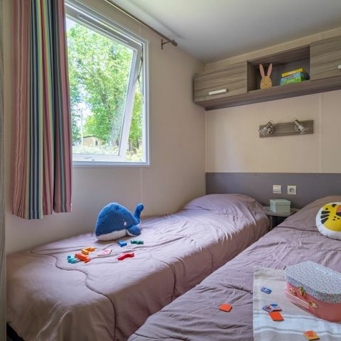 Stacaravan 6 personen - COTTAGE 6p 3ch 2SdB ** (in het Frans)