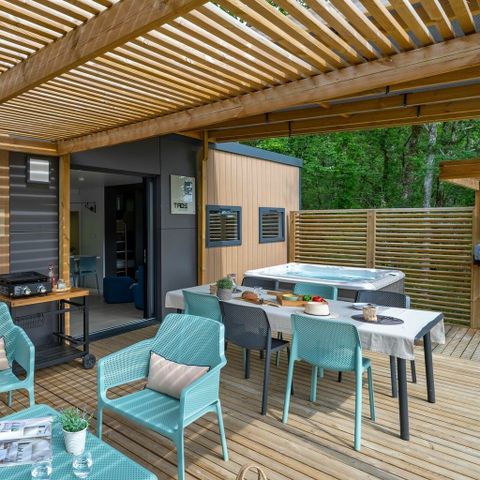 Stacaravan 6 personen - COTTAGE Exclusief 6p 3ch PREMIUM SPA