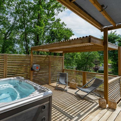 Stacaravan 6 personen - COTTAGE Exclusief 6p 3ch PREMIUM SPA