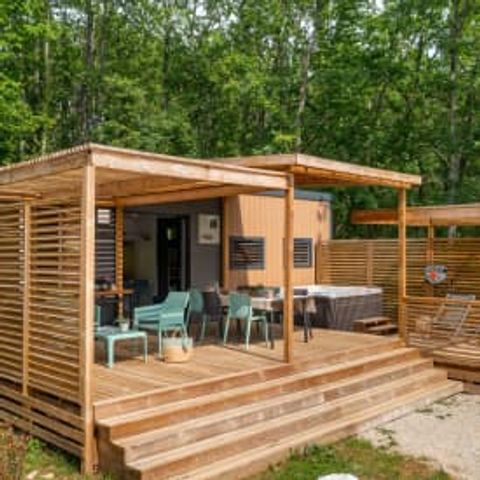 Stacaravan 6 personen - Vakantiehuis Dordogne 6p 3ch Premium Spa