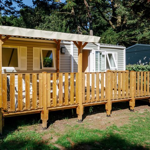 Stacaravan 6 personen - Mobile-home | Klassiek | 3 slaapkamers | 6 pers. | Verhoogd terras | 1 badkamer