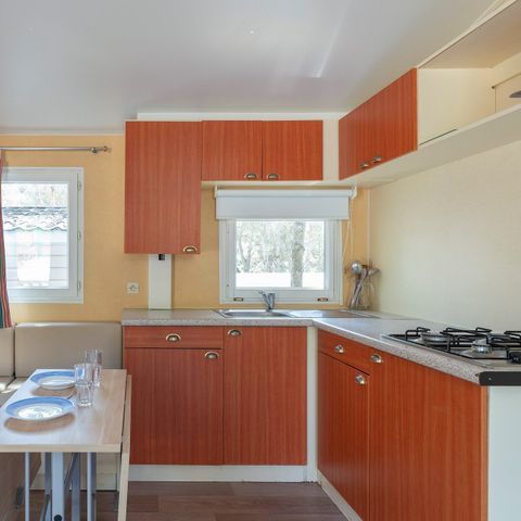 Stacaravan 6 personen - Mobile-home | Klassiek | 3 slaapkamers | 6 pers. | Verhoogd terras | 1 badkamer