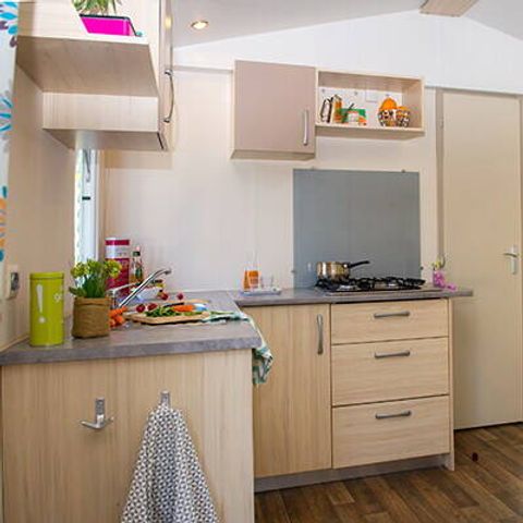 Stacaravan 6 personen - Klassiek | 2 slaapkamers | 4/6 personen | Enig terras | 1 badkamer | TV