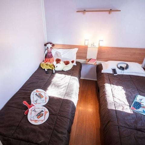 Stacaravan 6 personen - Comfort | 2 slaapkamers | 4/6 pers. | Eenpersoons terras | Airconditioning