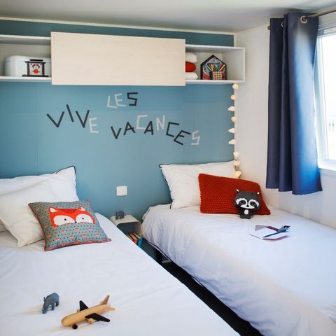Stacaravan 5 personen - Vakantiehuis Océan TV Wifi - 2 Slaapkamers - 4/5 personen
