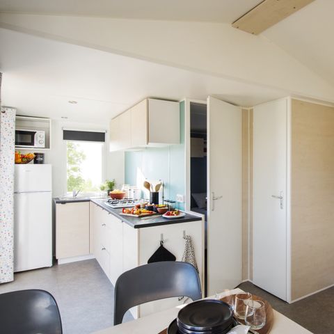 Stacaravan 5 personen - Vakantiehuis Océan TV Wifi - 2 Slaapkamers - 4/5 personen