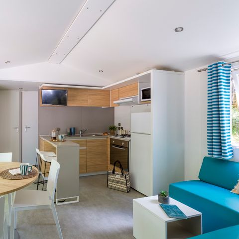 Stacaravan 4 personen - Cottage Select TV Clim Plancha Wifi - 2 slaapkamers - 4 pers.