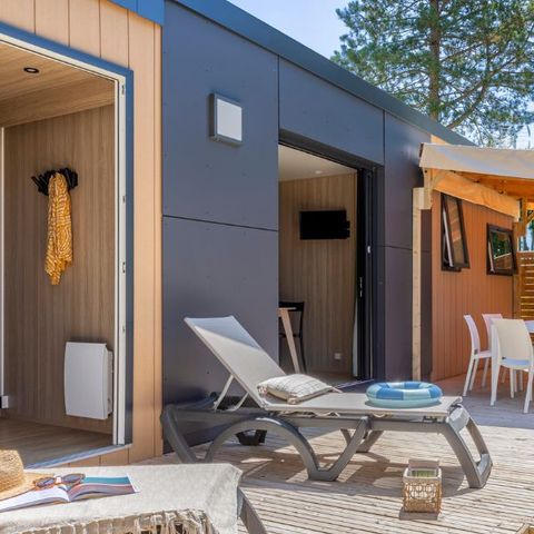 Stacaravan 4 personen - Cottage Palma 4 pers 2 slaapkamers 2 badkamers met Premium spa