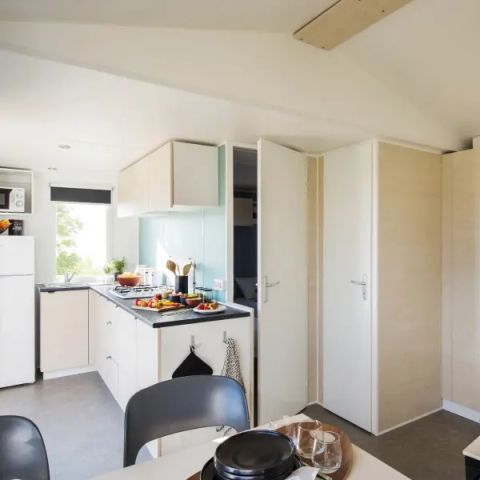 Stacaravan 6 personen - Stacaravan Aqua 2 slaapkamers 4/6 personen TV