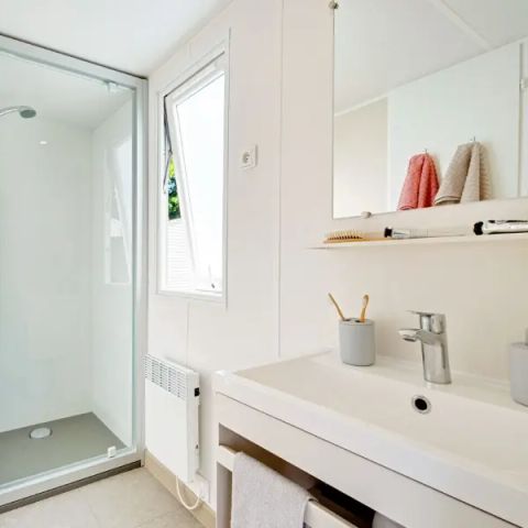 Stacaravan 6 personen - Stacaravan Aqua 2 slaapkamers 4/6 personen TV