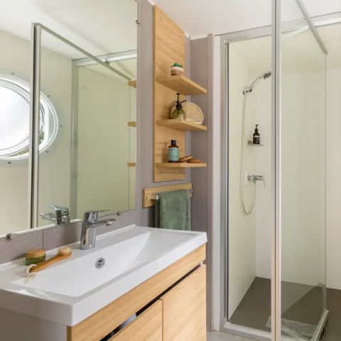 Stacaravan 6 personen - Stacaravan Aqua 3 slaapkamers 6 personen TV