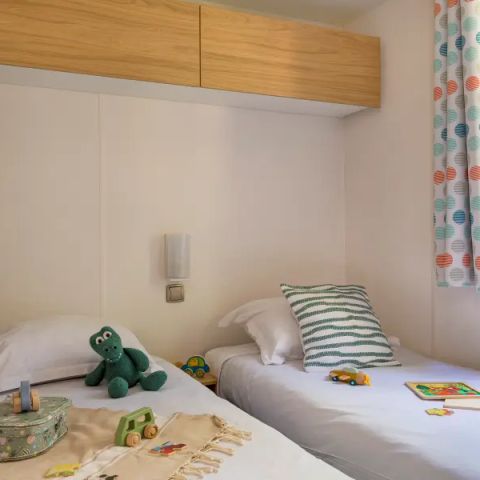 Stacaravan 6 personen - Stacaravan Aqua 3 slaapkamers 6 personen TV