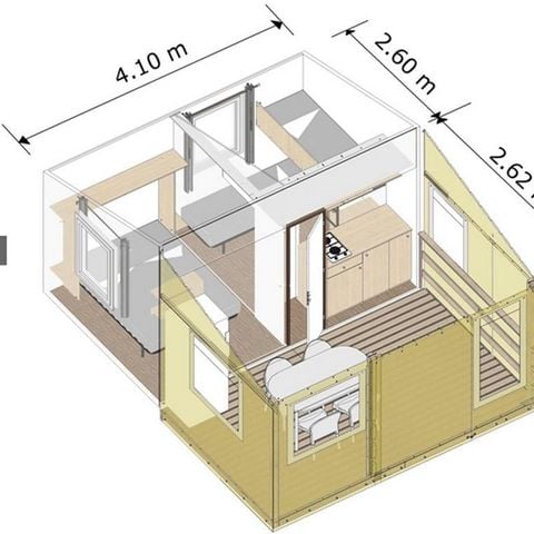 Tent 5 personen - Eco 2 persoons 5 persoons tent