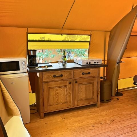 Bungalowtent 5 personen - ZONDER SANITAIRE VOORZIENINGEN