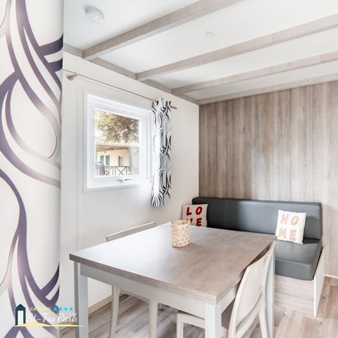 Chalet 4 personen - Chalet Confort 26.5m² (2 kamers) + overdekt terras + TV