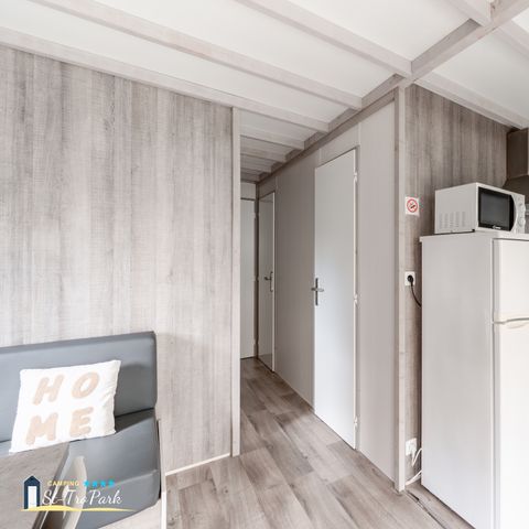 Chalet 4 personen - Chalet Confort 26.5m² (2 kamers) + overdekt terras + TV