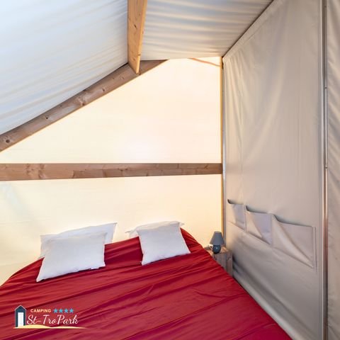 Lodge 4 personen - Écolodge Confort 17m² tent (2 kamers) - zonder sanitair