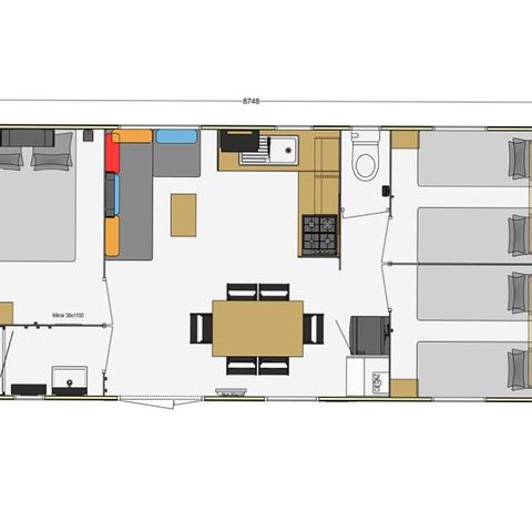 Stacaravan 6 personen - COMFORT PLUS 31m² (31m²)
