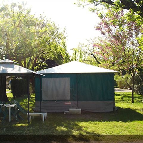 Bungalowtent 5 personen - Bungalow Toilé Confort 25 m² 2 kamers + terras 15m² 5 pers